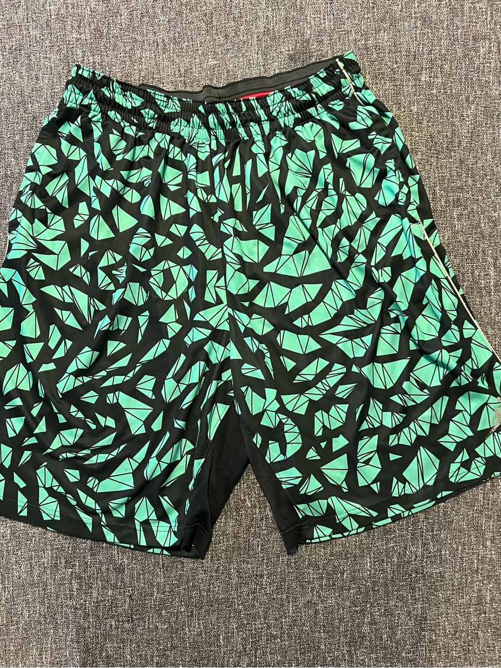 Nike Jordan Brand Athletic Shorts – Black/Green Geometric – Jumpman – Men’s XL